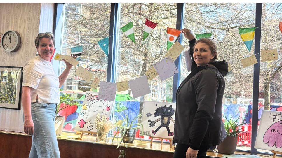 Ein kreativer Vormittag gegen Rassismus bei Yekmal Essen